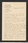 Nachlass Franz Steindachner, Brief von L. Berg an Franz Steindachner (22.01.1906), Inv.Nr. 36.03, Seite 1